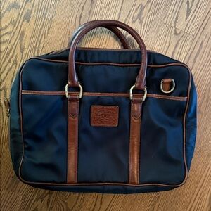 Polo by Ralph Lauren Navy and Brown Briefcase